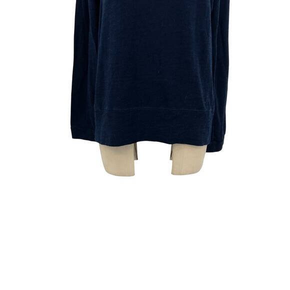 Monrow Supersoft Crew Neck Sweatshirt Long Sleeve Navy Blue Size Large - Picture 5 of 10